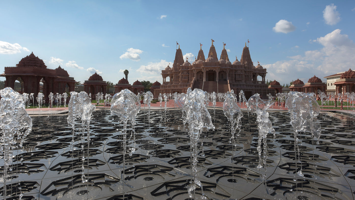 Lotus Fountain - Baps Shri Swaminarayan Mandir LA