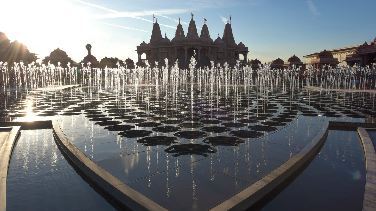 Lotus Fountain - Baps Shri Swaminarayan Mandir LA